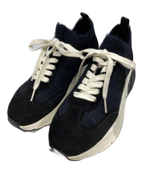 TORY BURCH（トリーバーチ）TORY BURCH (トリーバーチ) GOOD LUCK MOHAIR TRAINER（グッド ラック モヘア トレーナー） ブラック サイズ:7M 未使用品の古着・服飾アイテム