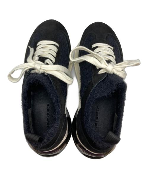 TORY BURCH（トリーバーチ）TORY BURCH (トリーバーチ) GOOD LUCK MOHAIR TRAINER（グッド ラック モヘア トレーナー） ブラック サイズ:7M 未使用品の古着・服飾アイテム