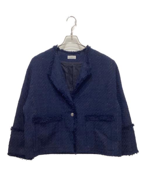 IENA（イエナ）IENA (イエナ) ＆NAVY ネイビーツイードジャケット ネイビー サイズ:38の古着・服飾アイテム