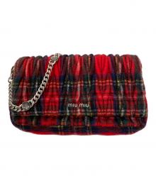 MIU MIU（ミュウミュウ）の古着「チェーンショルダーバッグ」｜レッド