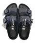 中古・古着 BIRKENSTOCK (ビルケンシュトック) Manolo Blahnik (マノロ ブラニク) サンダル ブラック サイズ:38：19000円