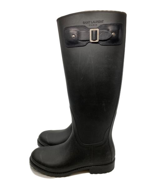 Saint Laurent Paris（サンローランパリ）Saint Laurent Paris (サンローランパリ) レインブーツ ブラック サイズ:37の古着・服飾アイテム