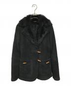 GUCCIグッチ）の古着「バンブームートンショートコート」｜ブラック