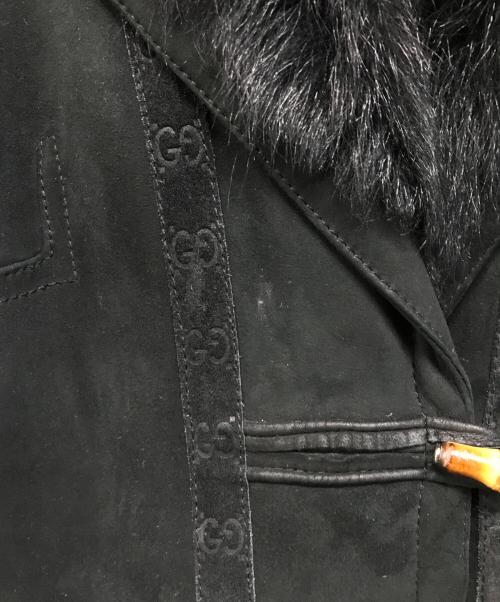 GUCCI（グッチ）GUCCI (グッチ) バンブームートンショートコート ブラック サイズ:38の古着・服飾アイテム