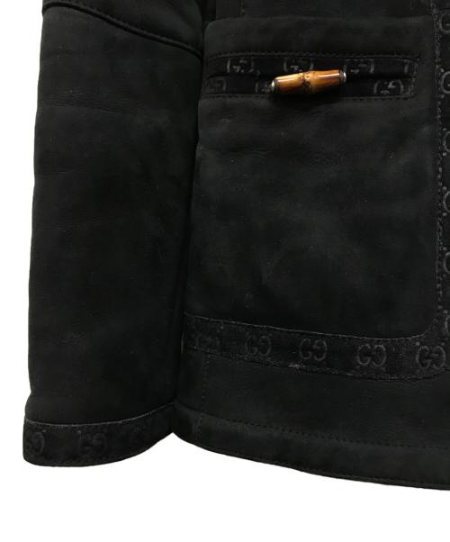 GUCCI（グッチ）GUCCI (グッチ) バンブームートンショートコート ブラック サイズ:38の古着・服飾アイテム