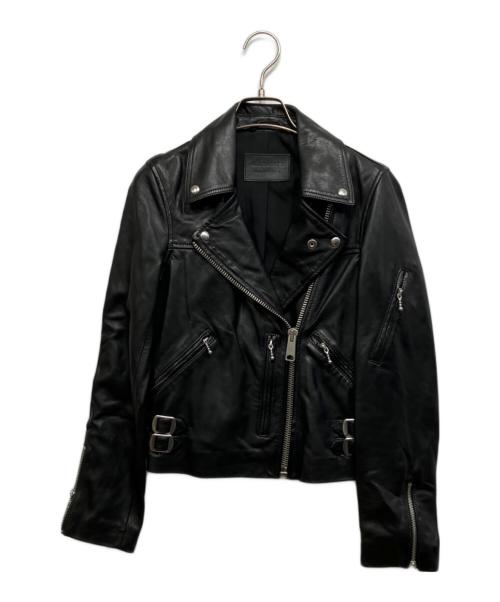 ALL SAINTS（オールセインツ）ALL SAINTS (オールセインツ) レザージャケット ブラック サイズ:US 0の古着・服飾アイテム