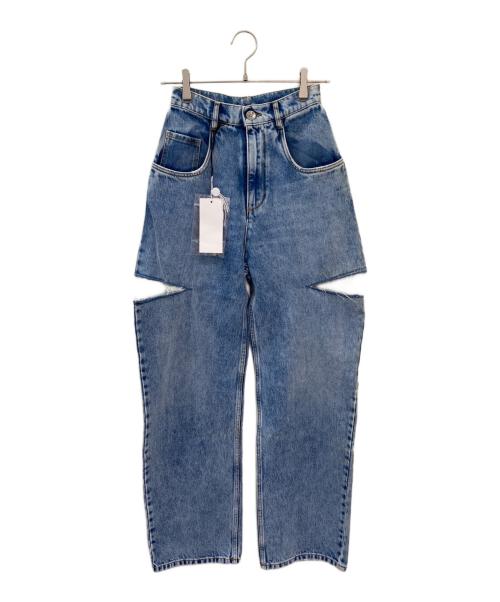 Maison Margiela（メゾンマルジェラ）Maison Margiela (メゾンマルジェラ) カットアウトジーンズ インディゴ サイズ:36の古着・服飾アイテム