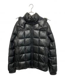 TATRAS（タトラス）の古着「ラムレザーダウンジャケット」｜ブラック