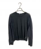 JIL SANDERジルサンダー）の古着「ウール シルク シアーニット　薄手　レイヤード」｜グレー