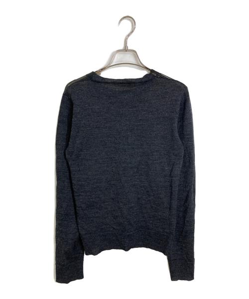 JIL SANDER（ジルサンダー）JIL SANDER (ジルサンダー) ウール シルク シアーニット　薄手　レイヤード グレー サイズ:36の古着・服飾アイテム