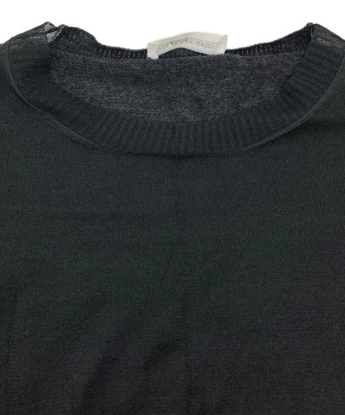 JIL SANDER（ジルサンダー）JIL SANDER (ジルサンダー) ウール シルク シアーニット　薄手　レイヤード グレー サイズ:36の古着・服飾アイテム