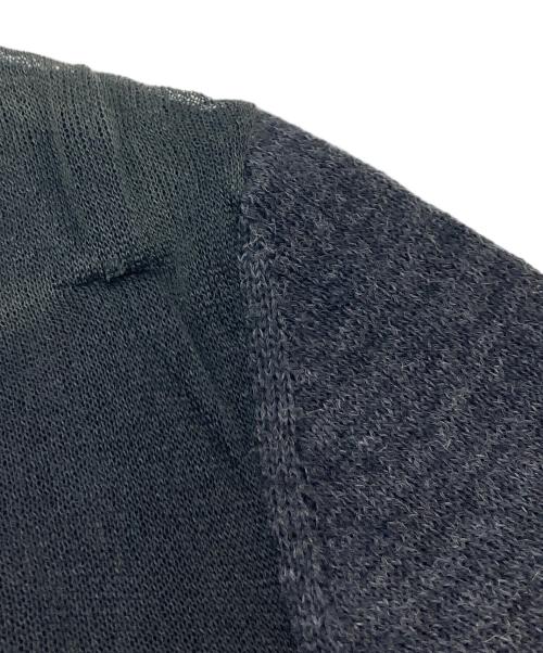 JIL SANDER（ジルサンダー）JIL SANDER (ジルサンダー) ウール シルク シアーニット　薄手　レイヤード グレー サイズ:36の古着・服飾アイテム