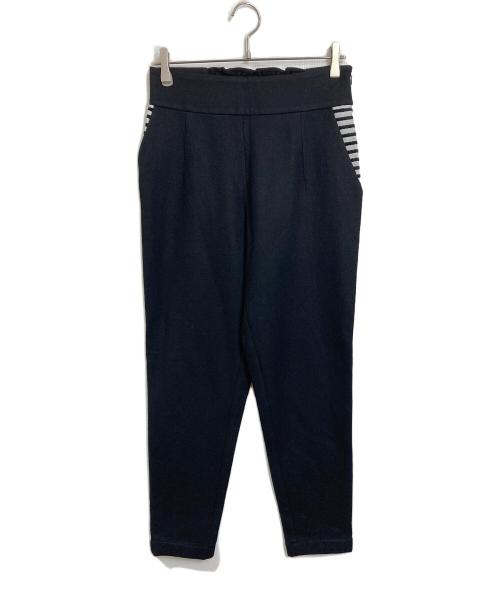 BORDERS at BALCONY（ボーダーズアットバルコニー）BORDERS at BALCONY (ボーダーズアットバルコニー) ウールパンツ　 ブラック サイズ:38の古着・服飾アイテム