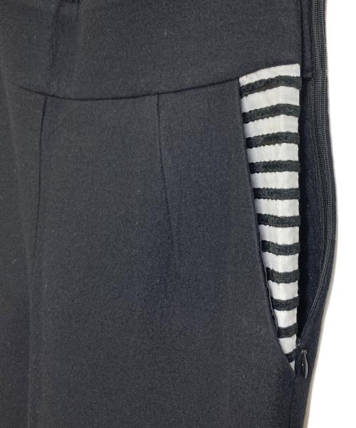 BORDERS at BALCONY（ボーダーズアットバルコニー）BORDERS at BALCONY (ボーダーズアットバルコニー) ウールパンツ　 ブラック サイズ:38の古着・服飾アイテム