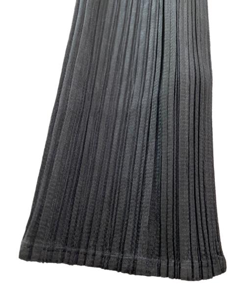 PLEATS PLEASE（プリーツプリーズ）PLEATS PLEASE (プリーツプリーズ) プリーツロングカーディガン ブラック サイズ:3の古着・服飾アイテム