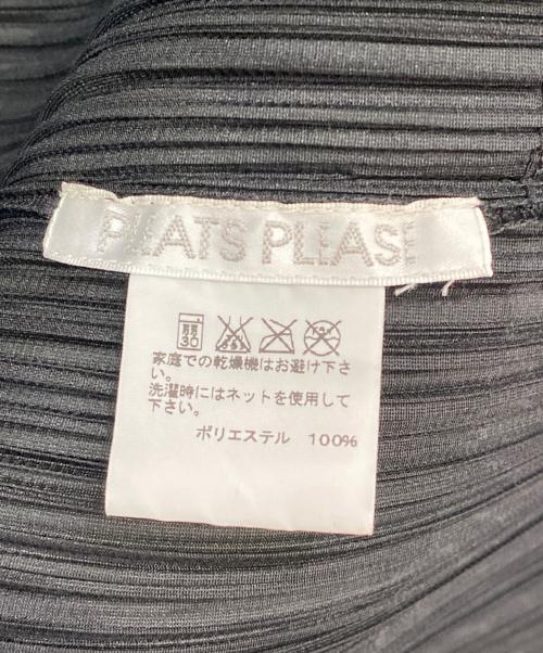 PLEATS PLEASE（プリーツプリーズ）PLEATS PLEASE (プリーツプリーズ) プリーツロングカーディガン ブラック サイズ:3の古着・服飾アイテム