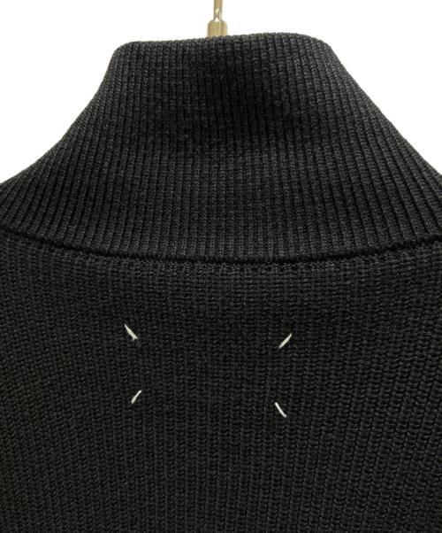 Maison Margiela（メゾンマルジェラ）Maison Margiela コットンウール7ゲージドライバーズニット/Cotton Wool 7 Gauge Drivers Knit Zip Up Sweater Ribbed Stand Collar Cardigan サイズ:Mの古着・服飾アイテム