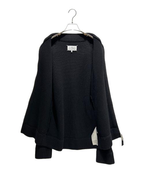 Maison Margiela（メゾンマルジェラ）Maison Margiela コットンウール7ゲージドライバーズニット/Cotton Wool 7 Gauge Drivers Knit Zip Up Sweater Ribbed Stand Collar Cardigan サイズ:Mの古着・服飾アイテム