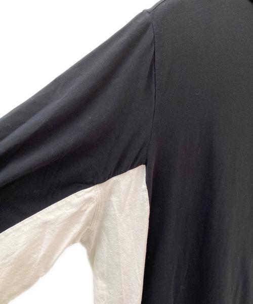 MM6 Maison Margiela（エムエムシックスメゾンマルジェラ）MM6 Maison Margiela (エムエムシックスメゾンマルジェラ) バイカラーワンピース ブラック サイズ:Sの古着・服飾アイテム