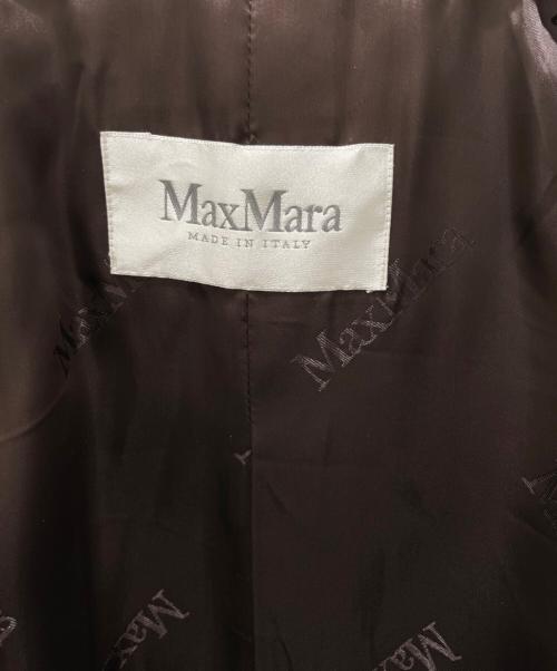 MaxMara（マックスマーラ）MaxMara (マックスマーラ) アルパカシャギーショートコート ブラウン サイズ:36の古着・服飾アイテム