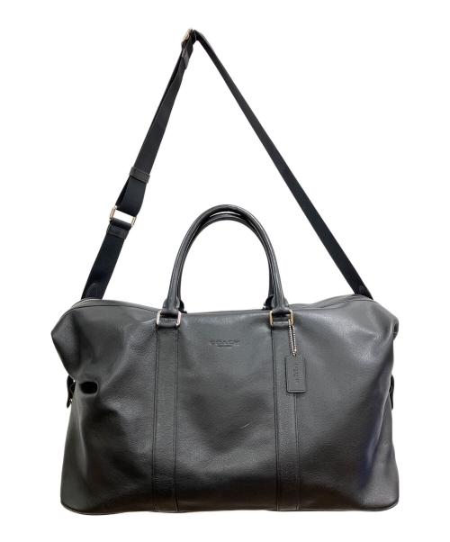 COACH（コーチ）COACH (コーチ) 2WAYレザーボストンバッグ ブラックの古着・服飾アイテム