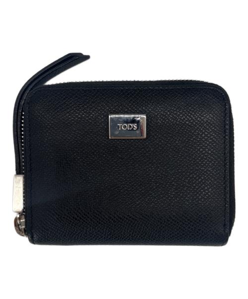 TOD'S（トッズ）TOD'S (トッズ) TOD'S　コンパクトレザーウォレット ブラックの古着・服飾アイテム