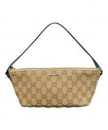 GUCCI（グッチ）の古着「GGキャンバス ハンドバッグ」｜ベージュ