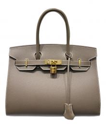 HERMES（エルメス）の古着「Birkin Sellier 30 バーキン セリエ 30/エトゥープ/ヴォーエプソン/U刻印:2022年製/シルバー金具/」｜エトゥープ