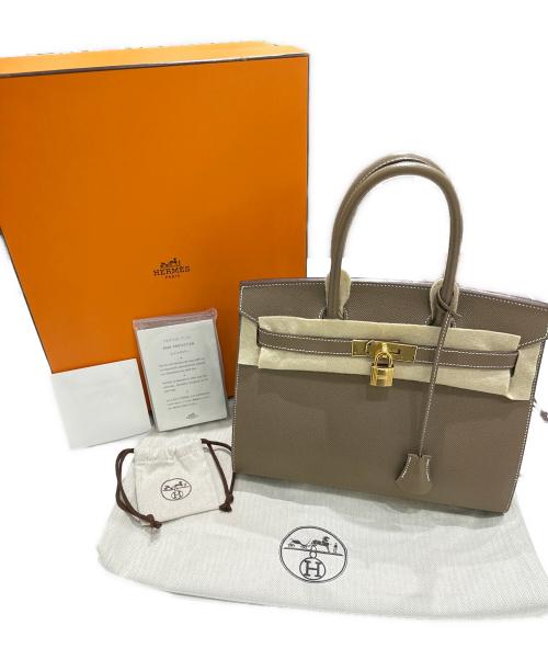HERMES（エルメス）HERMES (エルメス) Birkin Sellier 30 バーキン セリエ 30/エトゥープ/ヴォーエプソン/U刻印:2022年製/シルバー金具/ エトゥープ サイズ:30の古着・服飾アイテム