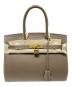 HERMES（エルメス）の古着「Birkin Sellier 30 バーキン セリエ 30/エトゥープ/ヴォーエプソン/U刻印:2022年製/シルバー金具/」｜エトゥープ