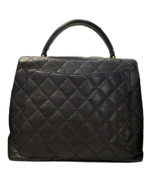 CHANEL（シャネル）CHANEL (シャネル) マトラッセ キャビアスキン トップハンドル フラップバッグ ブラックの古着・服飾アイテム