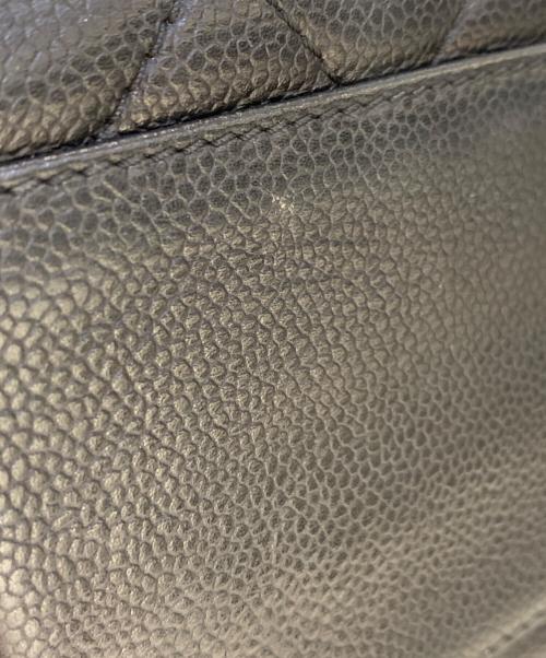 CHANEL（シャネル）CHANEL (シャネル) マトラッセ キャビアスキン トップハンドル フラップバッグ ブラックの古着・服飾アイテム
