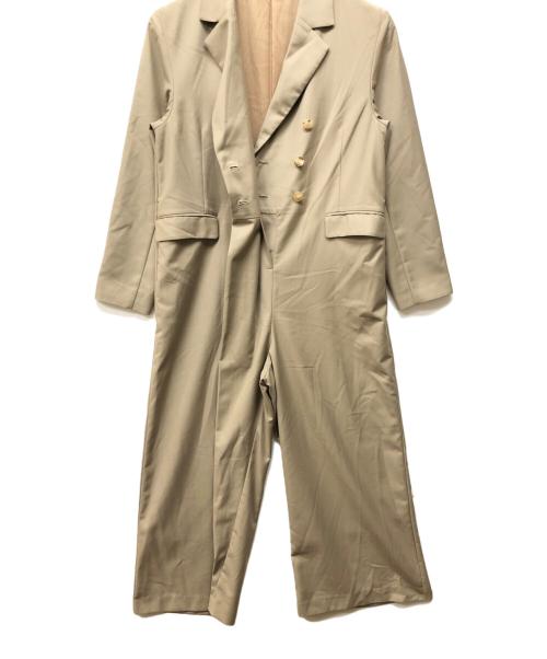 Loungedress（ラウンジドレス）Loungedress (ラウンジドレス) オールインワンジャケット ベージュ サイズ:FREEの古着・服飾アイテム