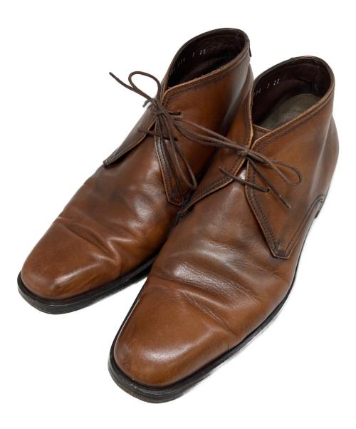 Salvatore Ferragamo（サルヴァトーレ フェラガモ）Salvatore Ferragamo (サルヴァトーレ フェラガモ) チャッカーブーツ ブラウン サイズ:7の古着・服飾アイテム