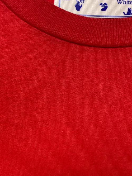 OFFWHITE（オフホワイト）OFFWHITE (オフホワイト) パスカルアローバックプリントTシャツ  レッド サイズ:Mの古着・服飾アイテム