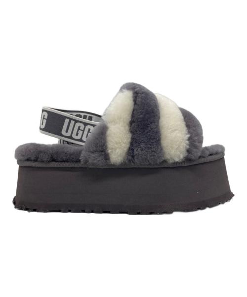 UGG（アグ）UGG (アグ) ディスコストライプ スライド グレー サイズ:23の古着・服飾アイテム