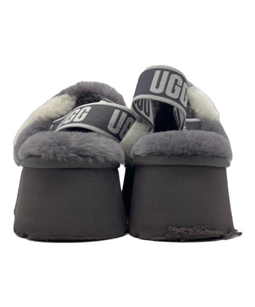 UGG（アグ）UGG (アグ) ディスコストライプ スライド グレー サイズ:23の古着・服飾アイテム
