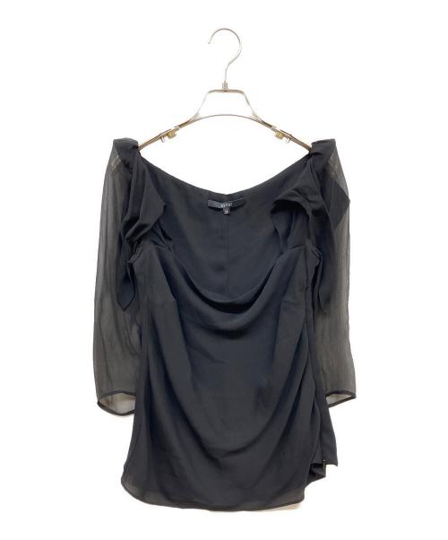 GUCCI（グッチ）GUCCI (グッチ) シアースリーブブラウス ブラック サイズ:38の古着・服飾アイテム