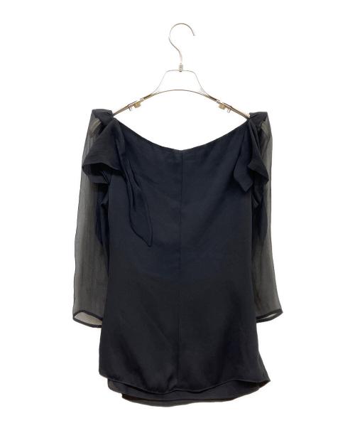 GUCCI（グッチ）GUCCI (グッチ) シアースリーブブラウス ブラック サイズ:38の古着・服飾アイテム