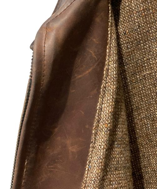 Aero LEATHER（エアロレザー）Aero LEATHER (エアロレザー) シングルライダースジャケット ブラウン サイズ:38の古着・服飾アイテム