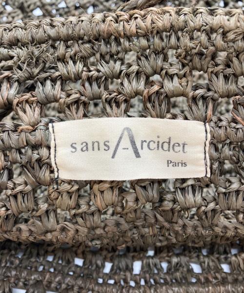 Sans-Arcidet（サン・アルシデ）Sans-Arcidet (サン・アルシデ) カゴバッグ ブラウンの古着・服飾アイテム
