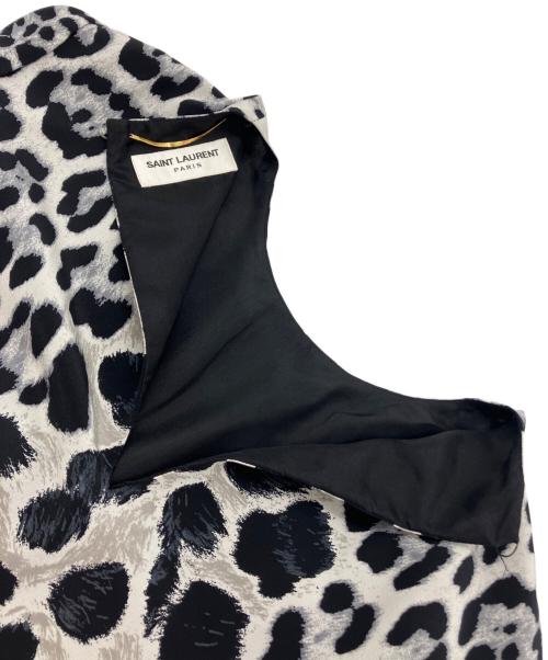 Saint Laurent Paris（サンローランパリ）Saint Laurent Paris (サンローランパリ) レオパードブラウス ブラック サイズ:SIZE36の古着・服飾アイテム