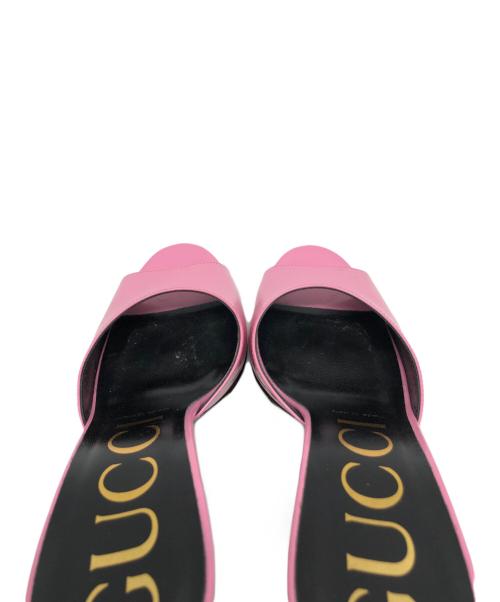 GUCCI（グッチ）GUCCI (グッチ) SCARLET MULE / 593389 ピンク サイズ:37の古着・服飾アイテム