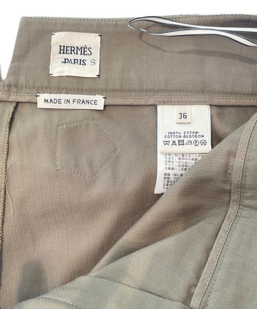 HERMES（エルメス）HERMES (エルメス) グルカ ショートパンツ/Cotton Gurkha Shorts ベージュ サイズ:36の古着・服飾アイテム