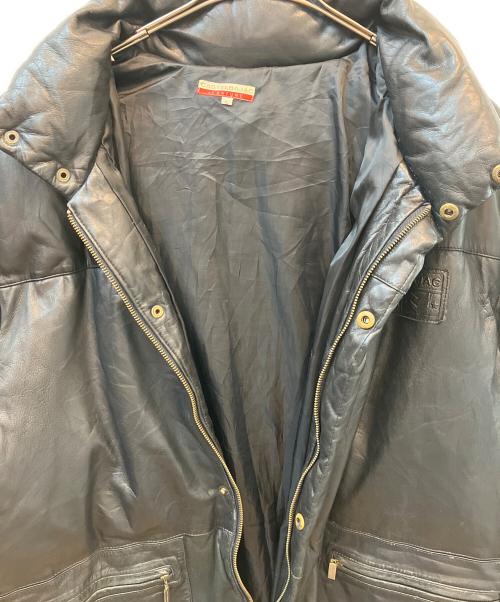 CASTELBAJAC（カステルバジャック）CASTELBAJAC (カステルバジャック) シープレザーダウンジャケット ブラック サイズ:5の古着・服飾アイテム