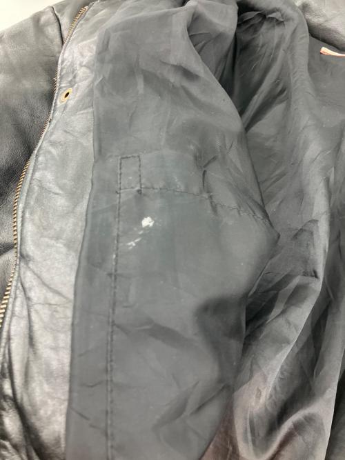 CASTELBAJAC（カステルバジャック）CASTELBAJAC (カステルバジャック) シープレザーダウンジャケット ブラック サイズ:5の古着・服飾アイテム
