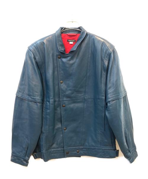 vestopia（ベストピア）vestopia (ベストピア) シープレザージャケット スカイブルー サイズ:Ｌの古着・服飾アイテム