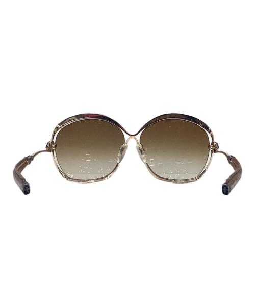 CHROME HEARTS（クロムハーツ）CHROME HEARTS (クロムハーツ) FLUFFER/リザードテンプルサングラス/SILVER925/ ブラウン サイズ:61□13-132の古着・服飾アイテム