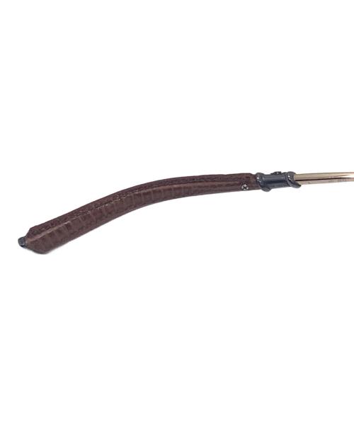 CHROME HEARTS（クロムハーツ）CHROME HEARTS (クロムハーツ) FLUFFER/リザードテンプルサングラス/SILVER925/ ブラウン サイズ:61□13-132の古着・服飾アイテム