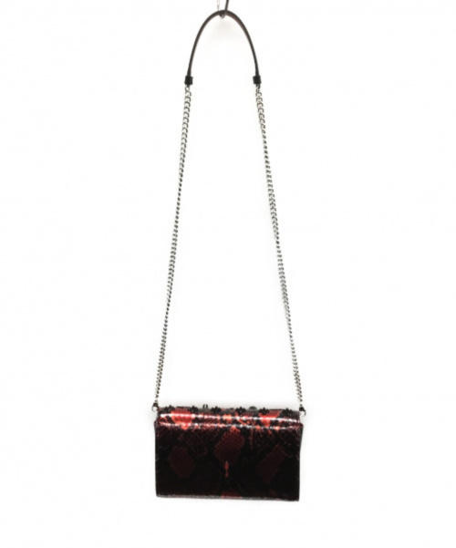 Christian Louboutin（クリスチャン・ルブタン）Christian Louboutin (クリスチャン ルブタン) クラッチバッグ ブラック×レッドの古着・服飾アイテム